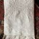 Drap de trousseau monogramme RC vers 1900.