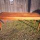 Table de ferme en bois naturel