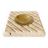 Empty pocket - travertine ashtray