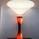 Swedish mid-century modern wooden floor lamp by Hans Agne Jakobsson