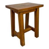 Vintage solid oak stool