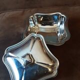 Vintage metal sugar bowl