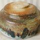 Brutalist glazed chamotte stoneware bowl