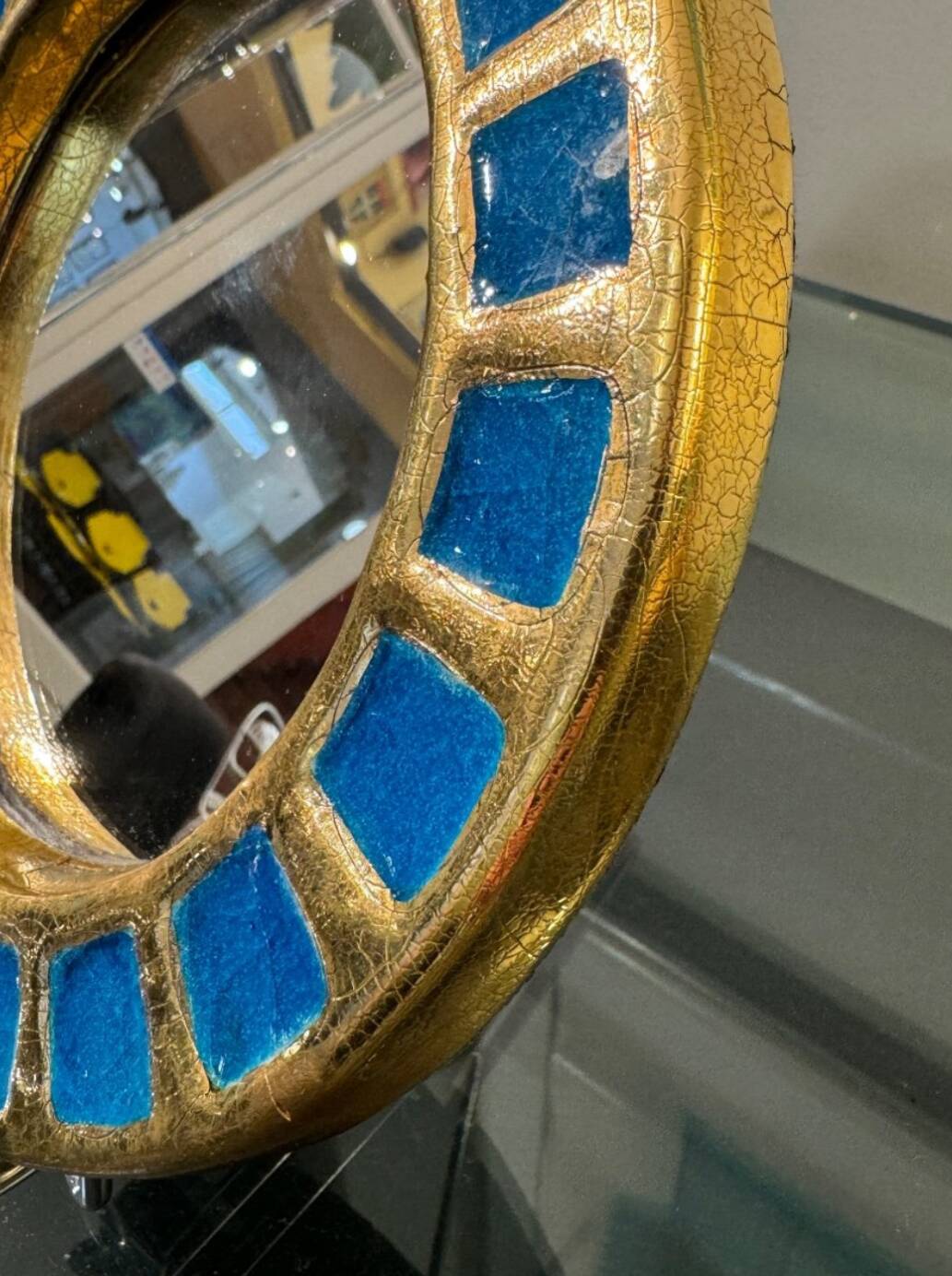 Mithé Espelt (1923-2020) Blue Sun Mirror