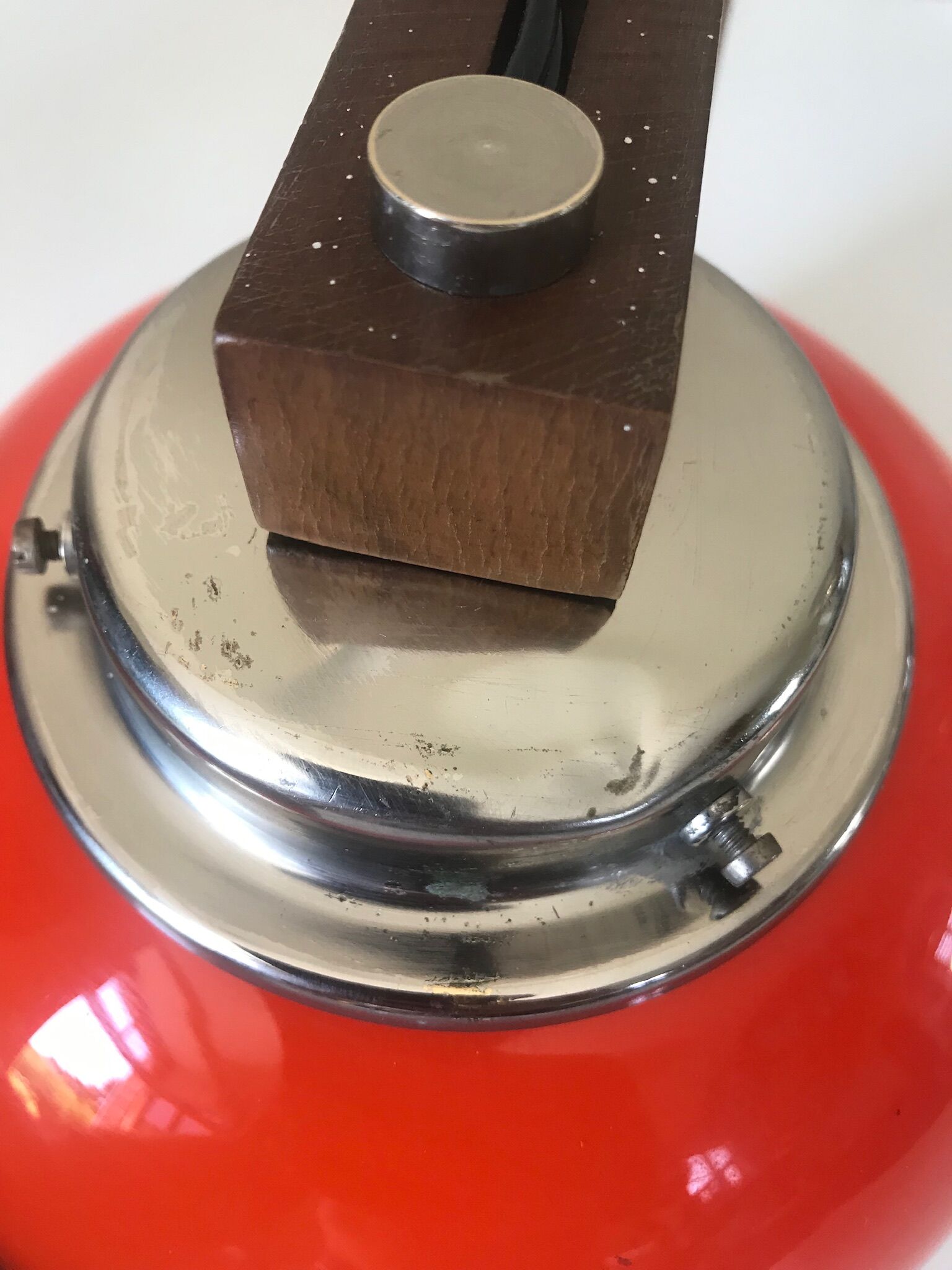 Applique bois et verre des annees 70