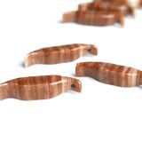 Set of 10 door knives "birds" in albatre, 60s