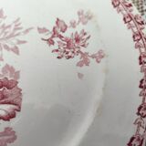 Set of 2 flat plates from the early 20th century, Sarreguemines, Mulhouse model