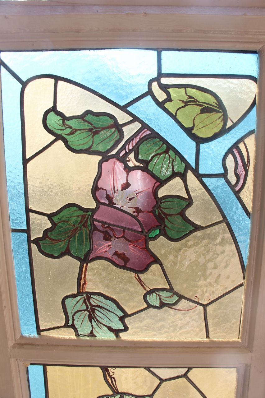Paire de vitraux de Jacques Gruber art nouveau