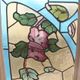 Paire de vitraux de Jacques Gruber art nouveau
