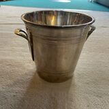 Silver metal champagne bucket