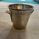 Silver metal champagne bucket