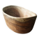Free-form salad bowl in olive wood
