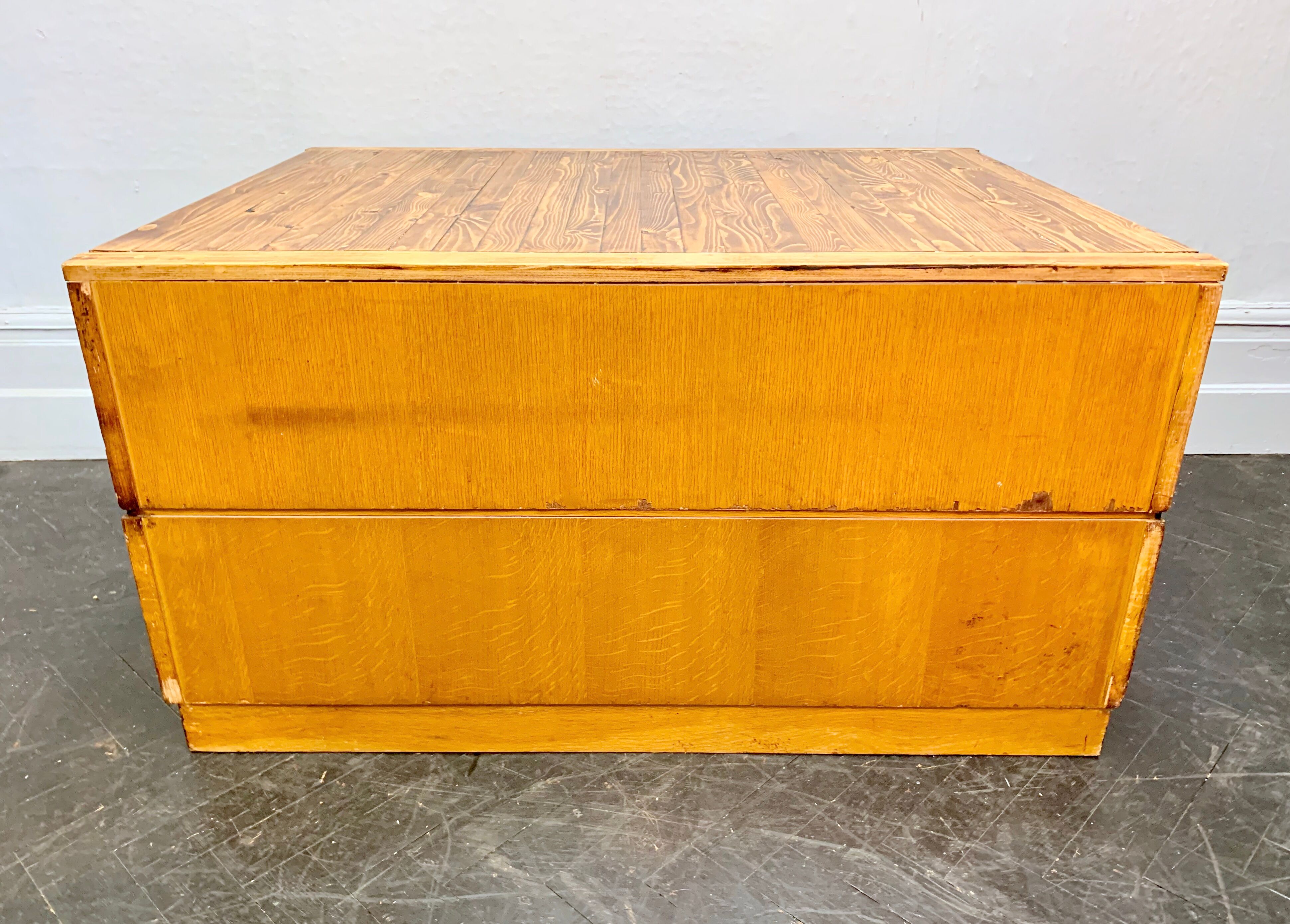 Vintage plan chest of architect drawers