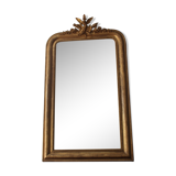 Old gilded mirror with A pediment