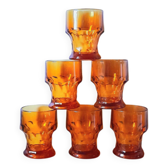 Verres ambrés Italie 1970