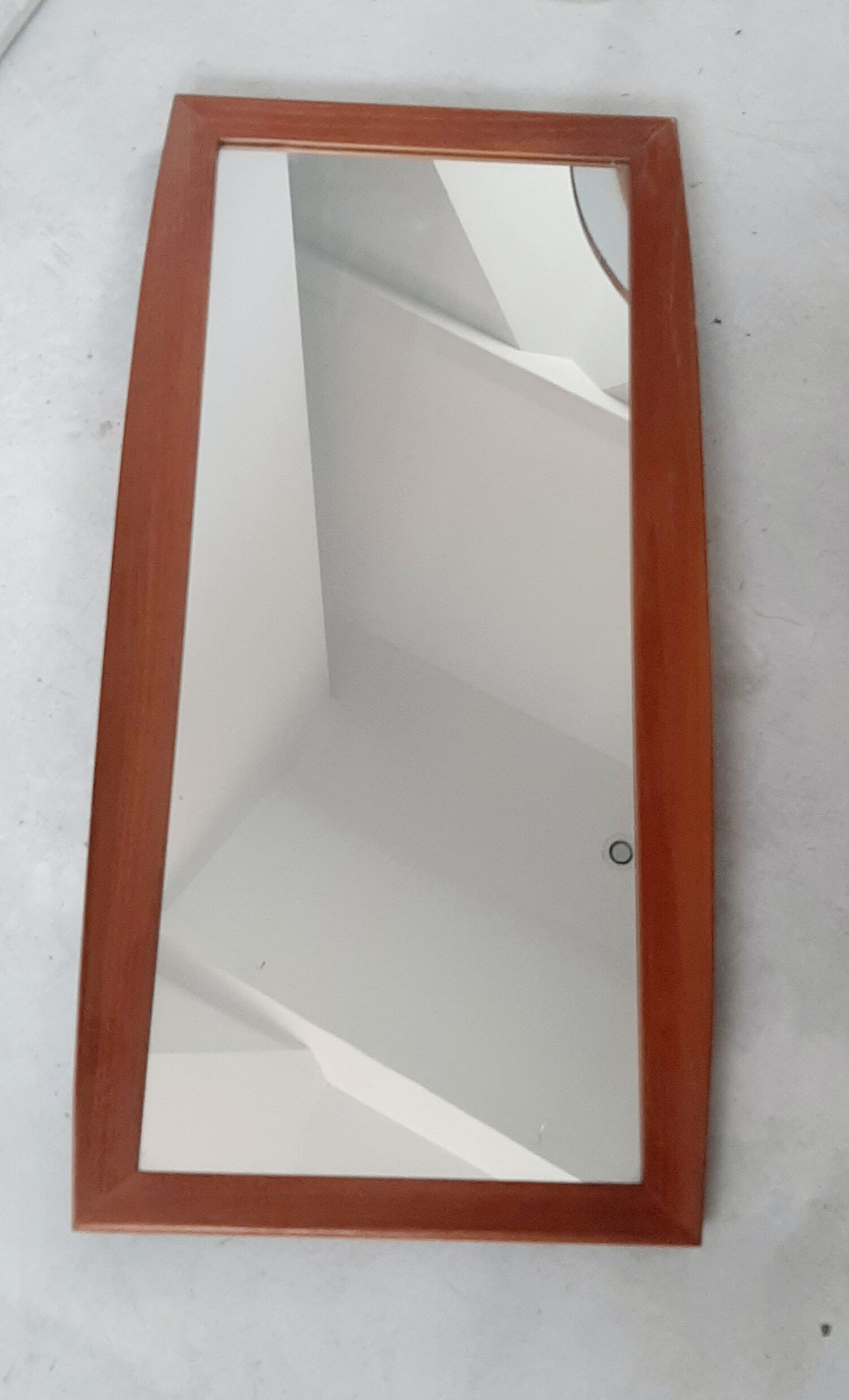 Large Scandinavian teak mirror