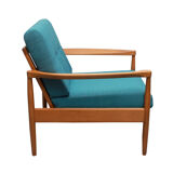 1960s armchair in petrol