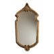 Antique gilded mirror in Louis XVI style with shell decoration 42 x 21 cm