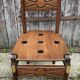 Commode scriban de marine bois laiton vintage et sa chaise