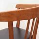 Stoelcker chair in black faux leather and oak