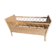 Braided rattan cot