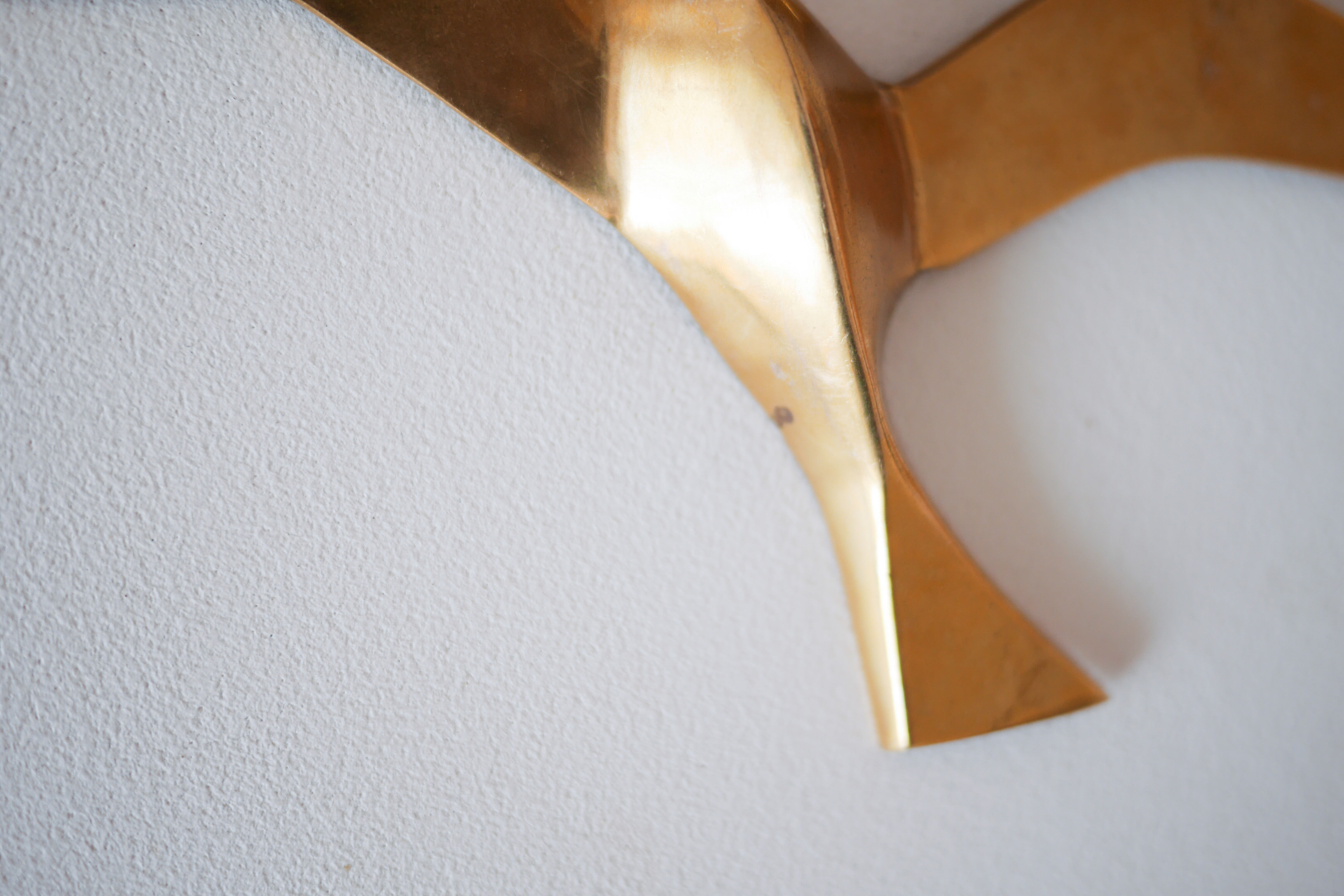 Gold brass wall birds
