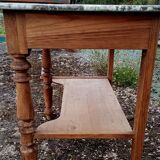 Table /bureau/table de toilette/meuble d'appoint ancien en pichepin