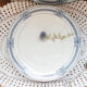 Lot of 4 blue plates "carina" U&C Sarreguemines Terre de Fer