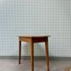 Bureau, table d’appoint en hêtre, restauré
