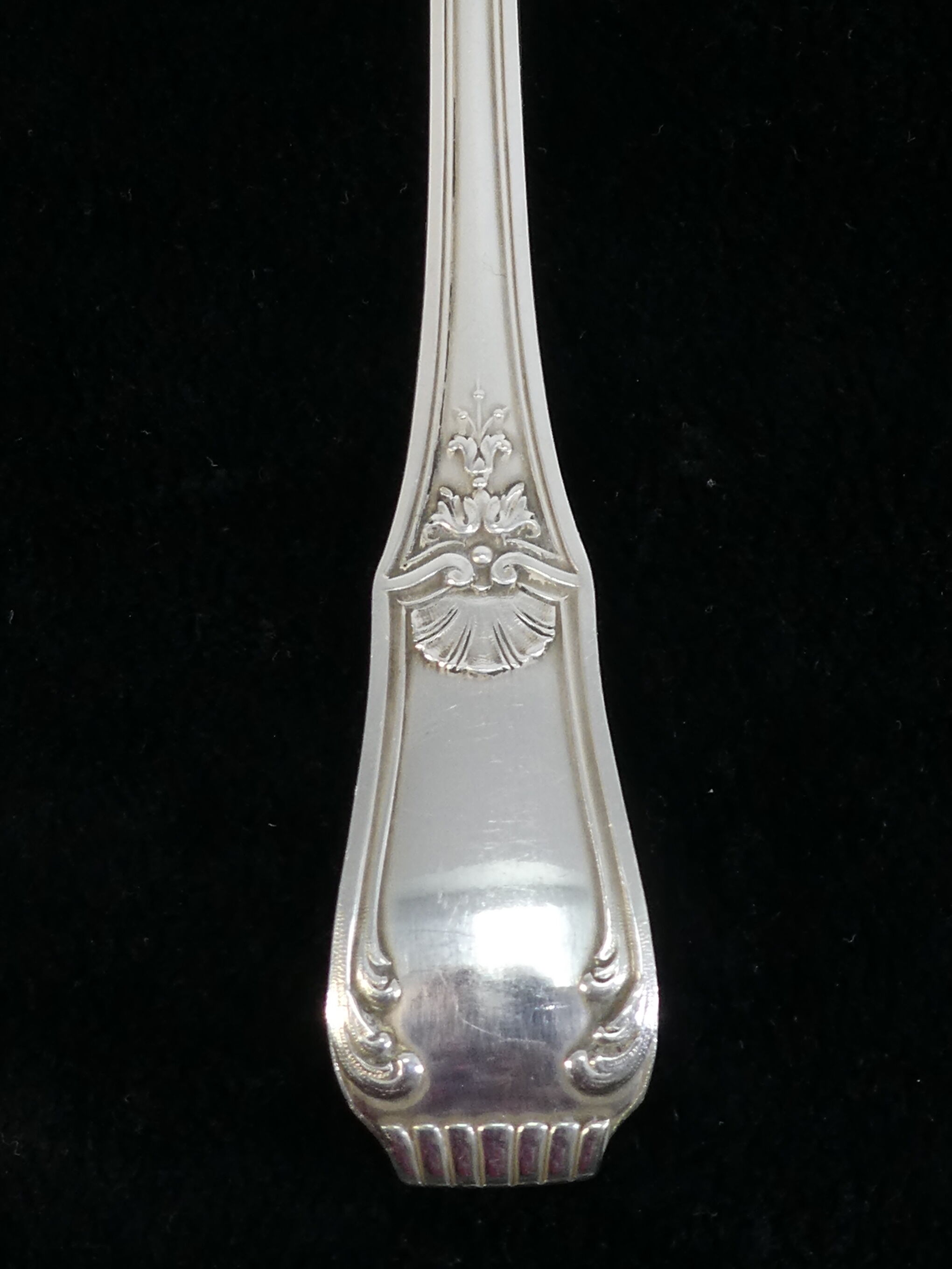 12 large spoonfuls Boulenger in silver metal model regence berry