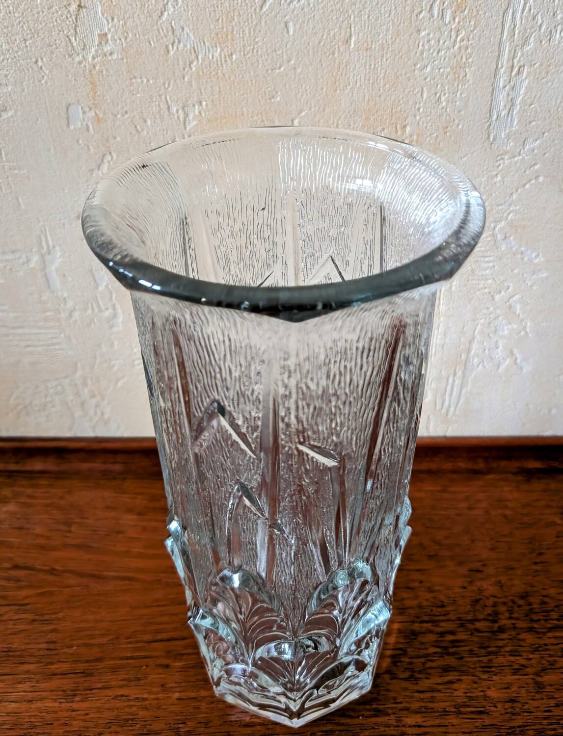 Vase en verre vintage
