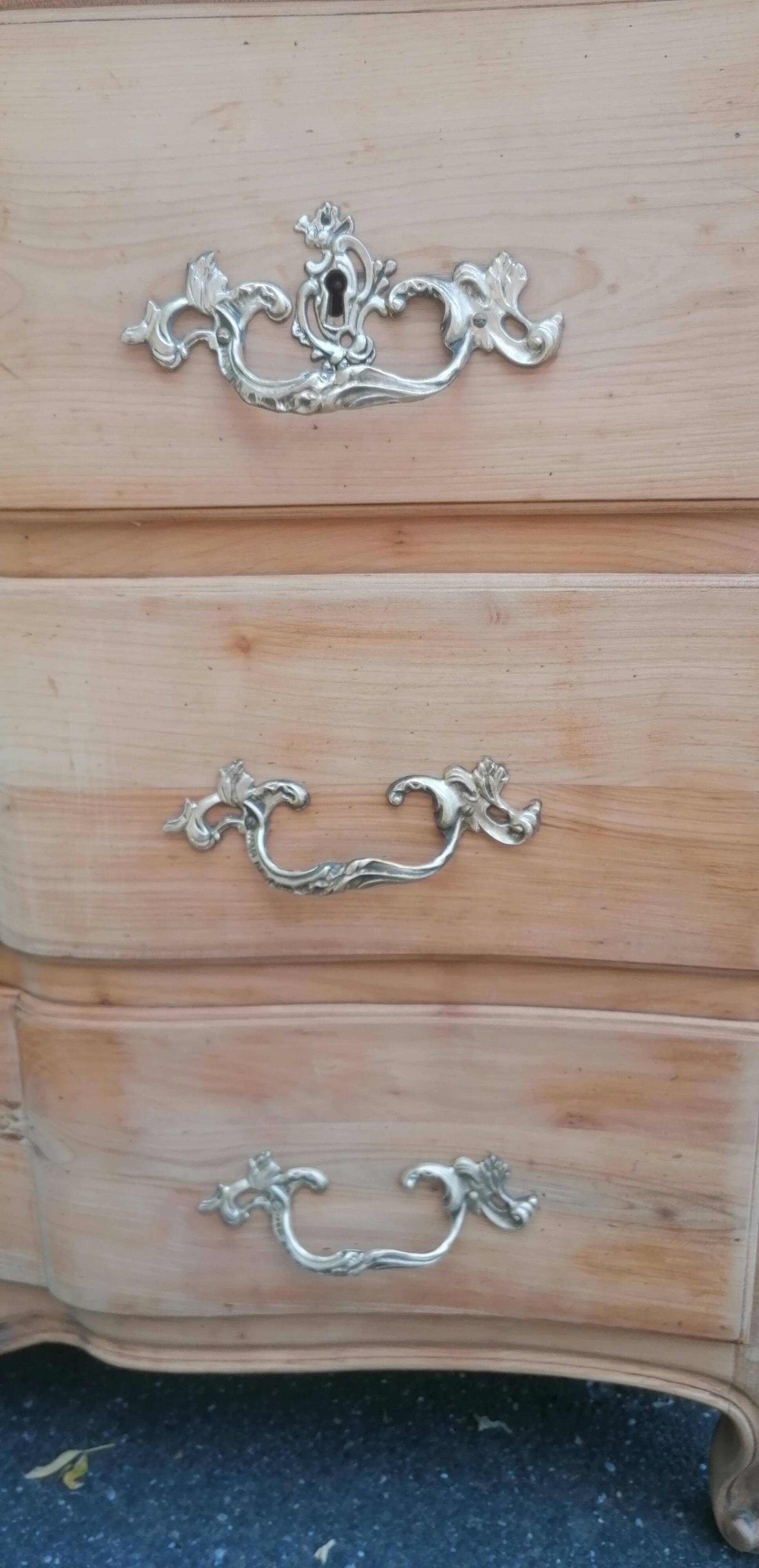 beautiful Louis XV style chest of drawers, stripped, sanded and left raw