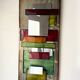 Large metal "polychrome" mirror — 1970s