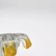 Murano Bowl Archimede Seguso Bullicante Crystal & Fritté Gold 1950
