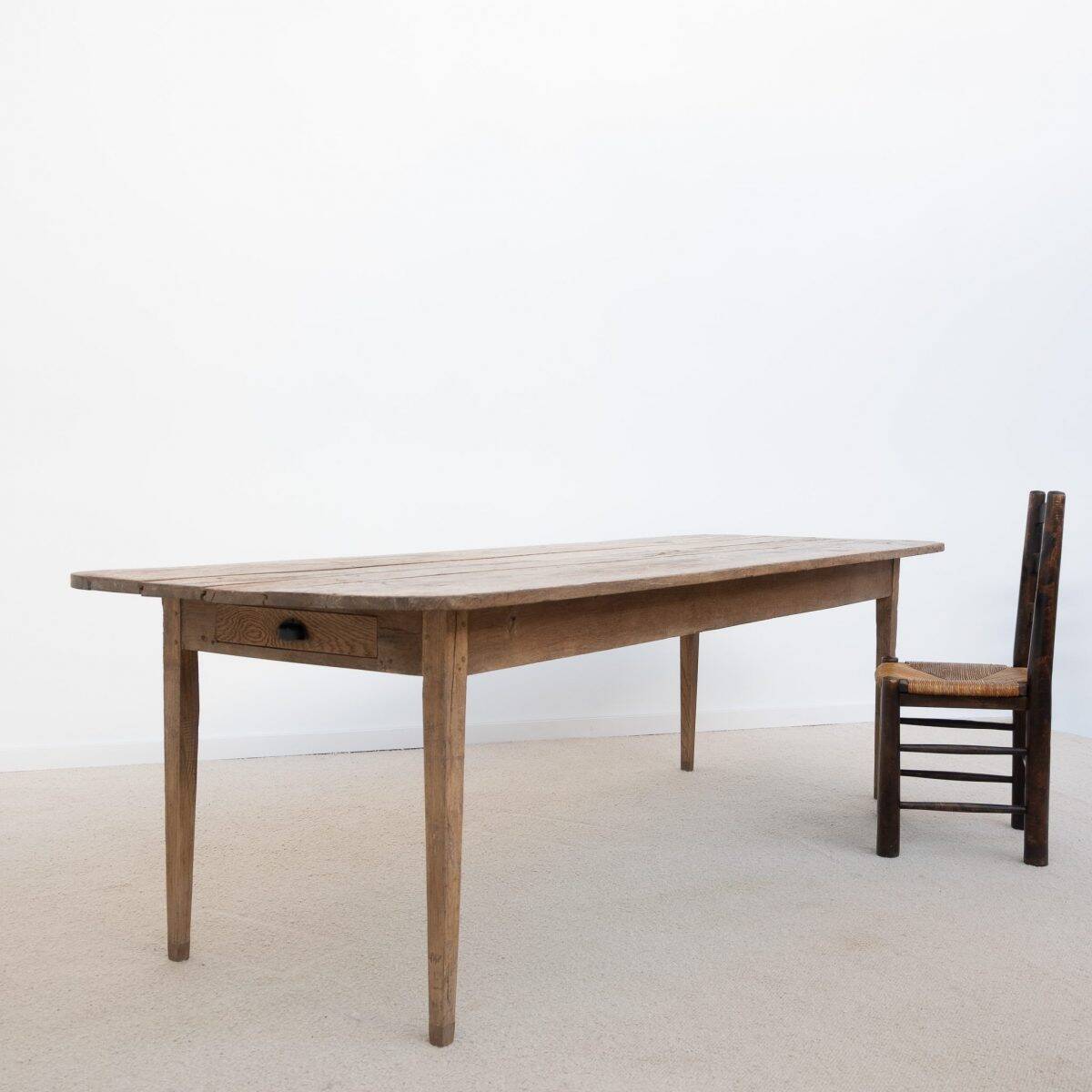 Antique oak farmhouse table – 19th century