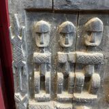 Ancien volet de grenier du Mali dogon avec sa serrure