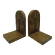 Pair of bookends, Art Nouveau, walnut, Austria, early 20th century