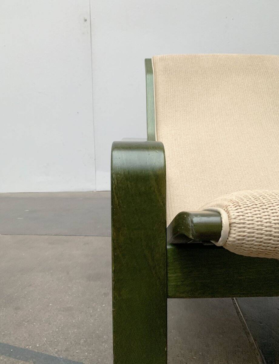 Ensemble de fauteuils lounge Pulkka finlandais du milieu du siècle avec ottomans par Ilmari Lappalainen pour Asko