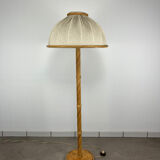 1970s rattan floor lamp