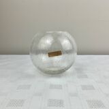 Small vintage glass ball vase Glashütte Rheinpfalz