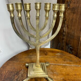 Seven-branched menorah in bronze
