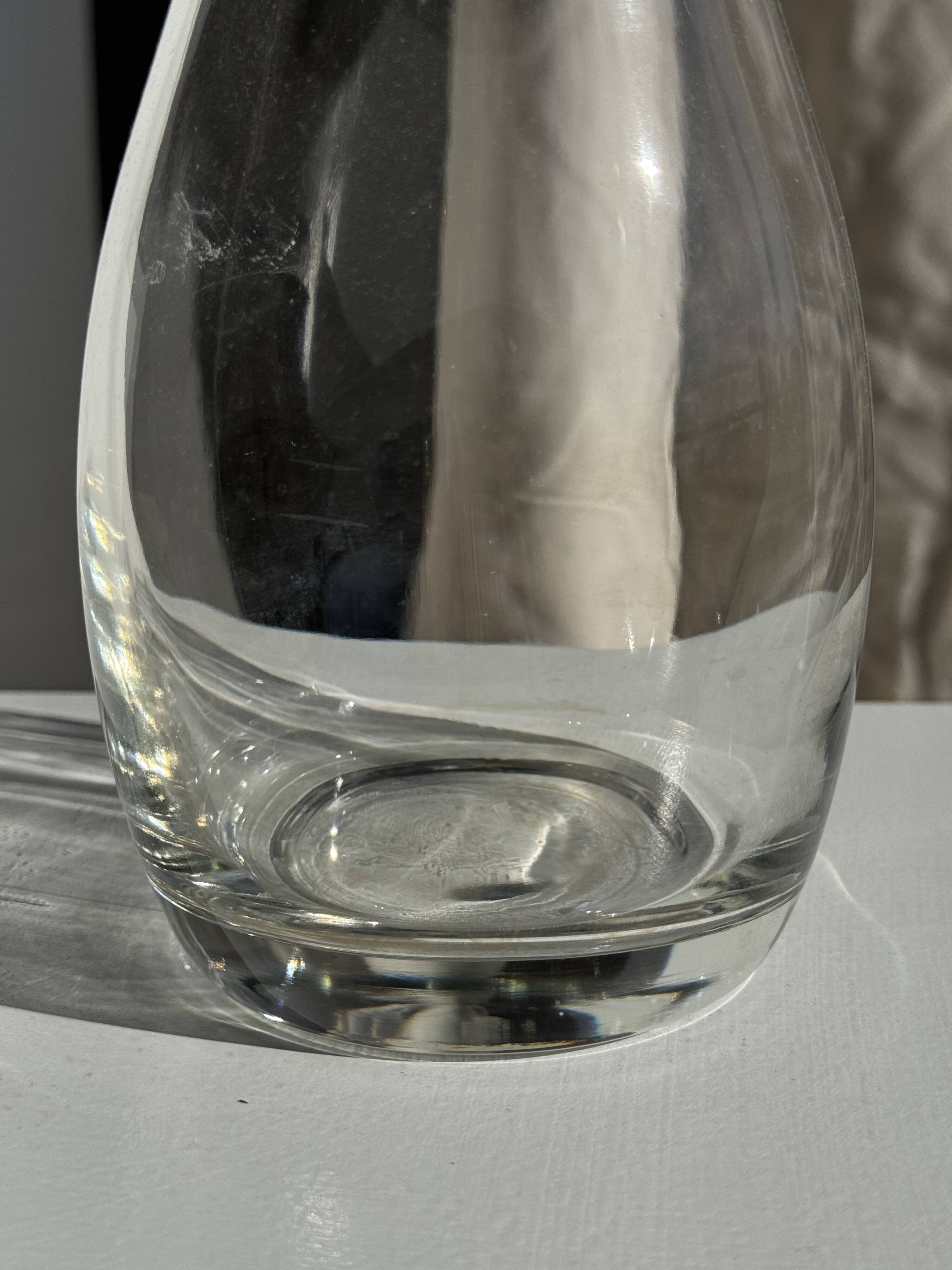 Glass carafe with stopper D11 H35.5