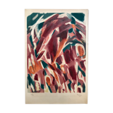 Original lithograph signed by Jean BAZAINE, Les saisons, 1965