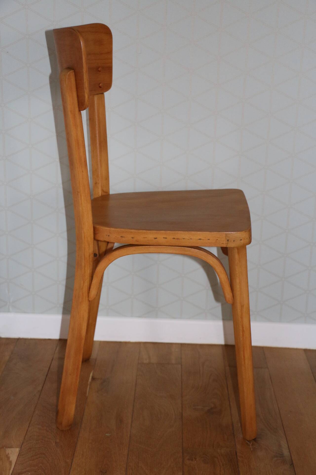 Set of 6 Baumann chairs No. 33 light beech