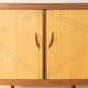 Elegant bar cabinet from the 1950s with rotating compartment and mirrored back
