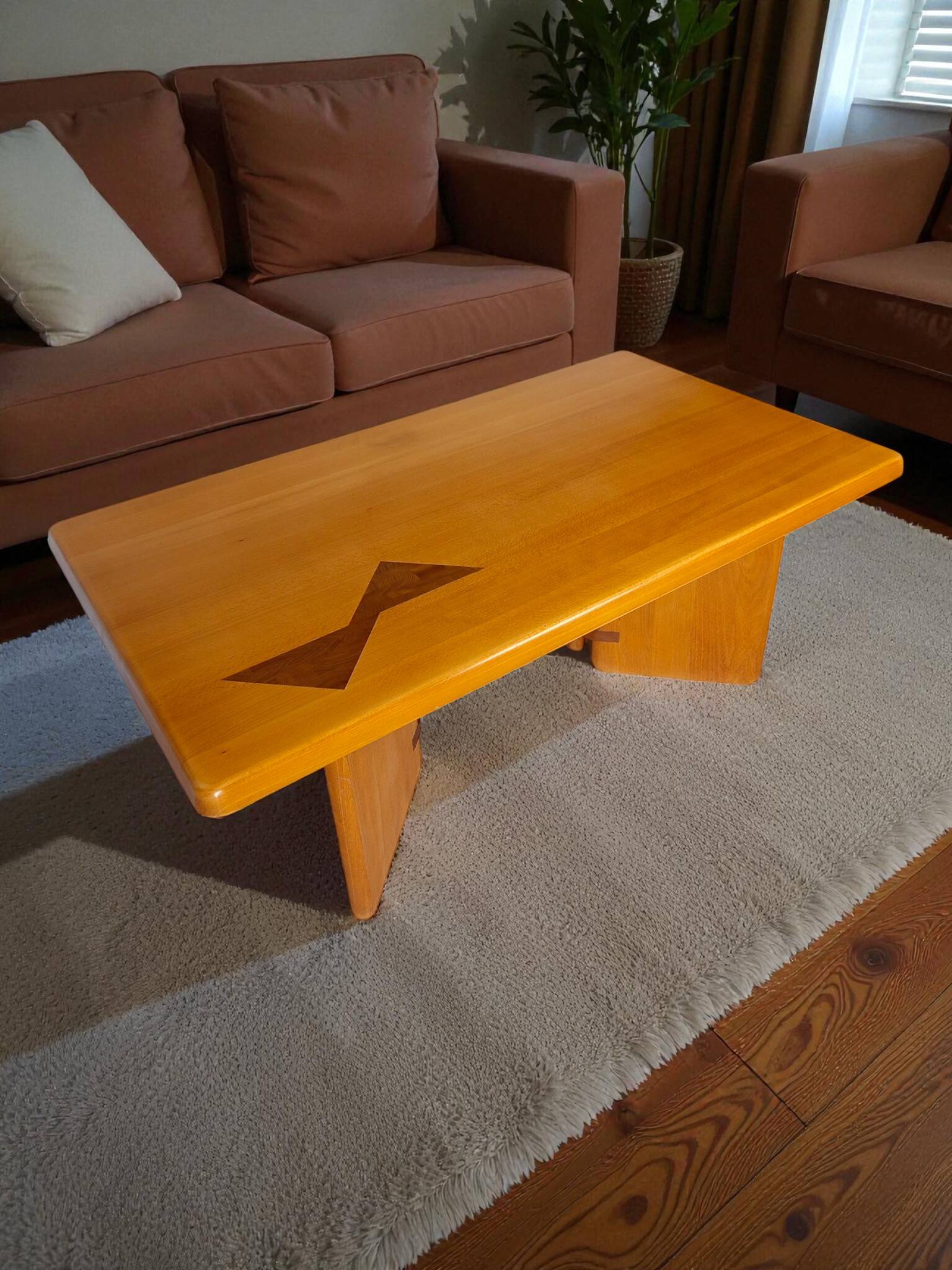 Coffee table in elm