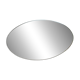 Miroir ovale gravé frise floral