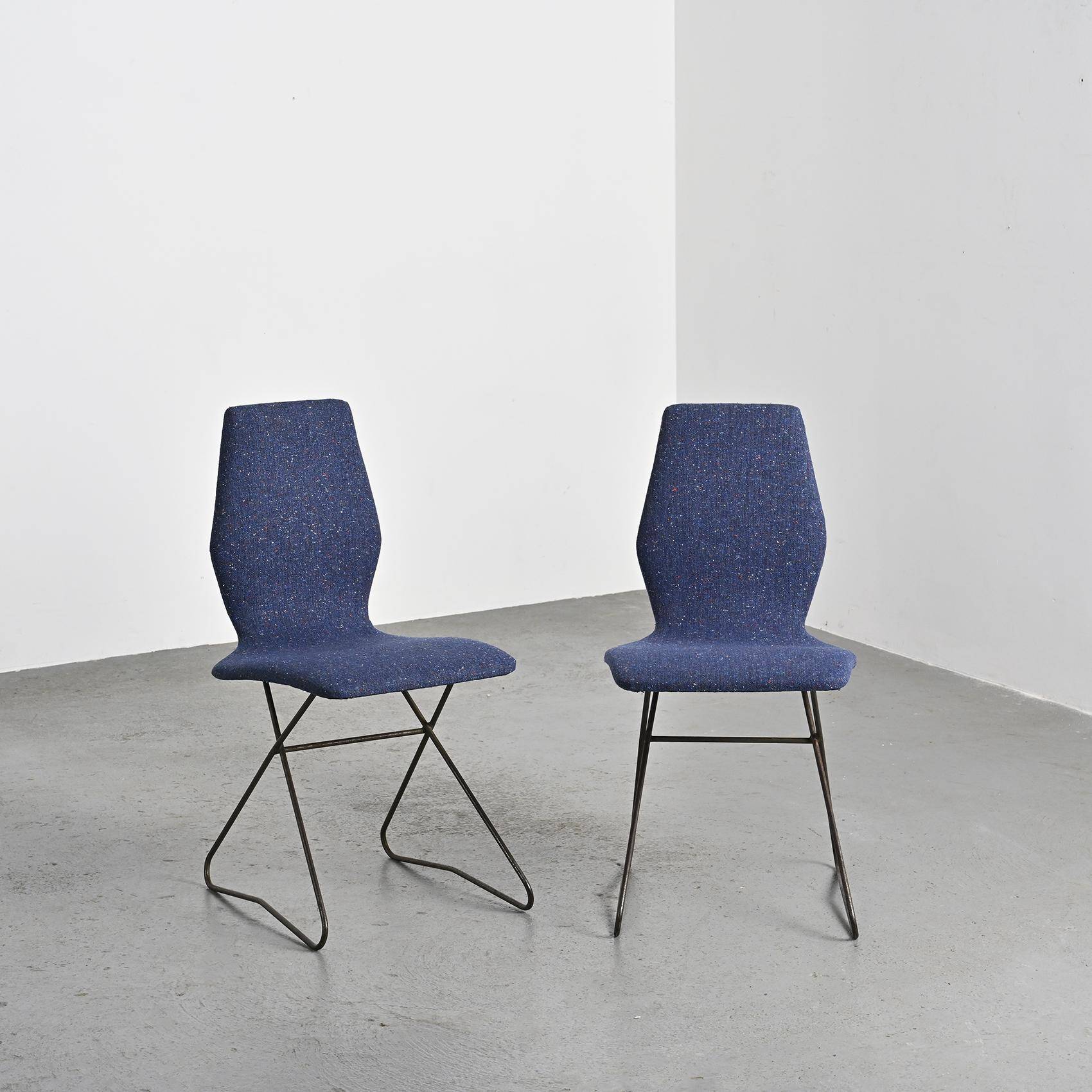 Pair of 1950 chairs by Louis Paolozzi