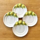 Lemon slushie dessert plates