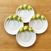 Dessert plates with lemon barbotine